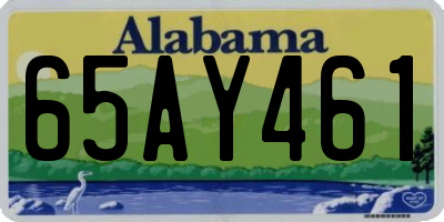AL license plate 65AY461