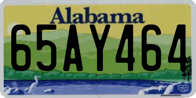 AL license plate 65AY464