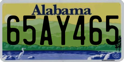 AL license plate 65AY465