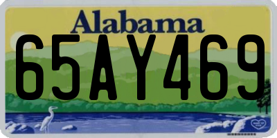 AL license plate 65AY469