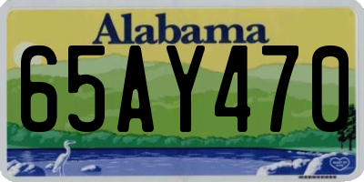 AL license plate 65AY470