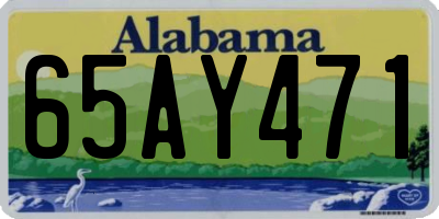AL license plate 65AY471