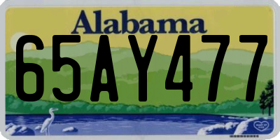 AL license plate 65AY477