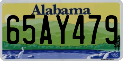 AL license plate 65AY479