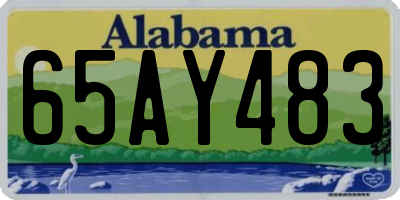 AL license plate 65AY483