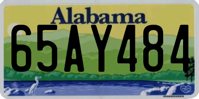 AL license plate 65AY484
