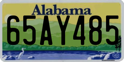 AL license plate 65AY485