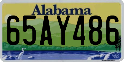 AL license plate 65AY486