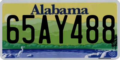 AL license plate 65AY488