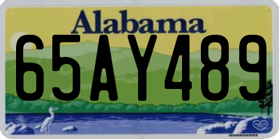 AL license plate 65AY489