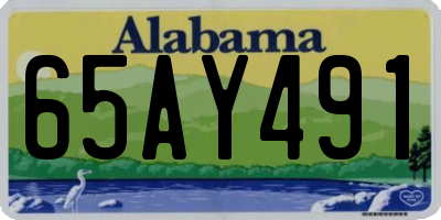 AL license plate 65AY491
