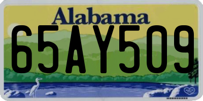 AL license plate 65AY509