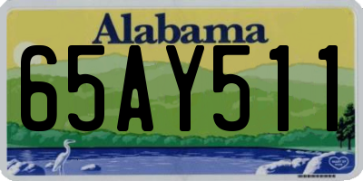 AL license plate 65AY511