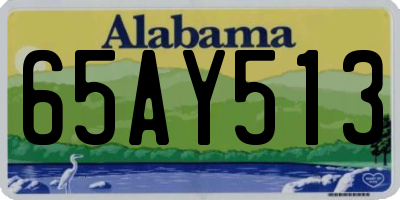 AL license plate 65AY513