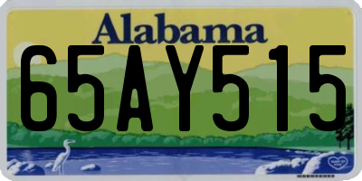 AL license plate 65AY515