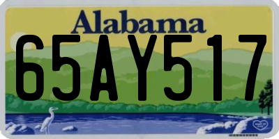 AL license plate 65AY517
