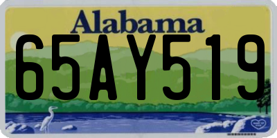 AL license plate 65AY519