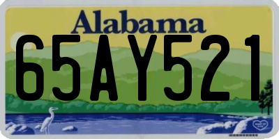 AL license plate 65AY521