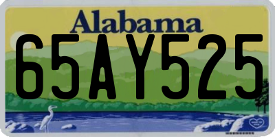 AL license plate 65AY525