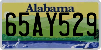 AL license plate 65AY529