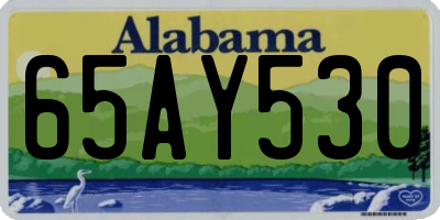 AL license plate 65AY530