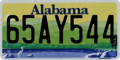 AL license plate 65AY544