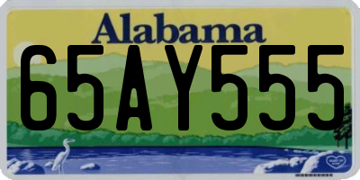 AL license plate 65AY555