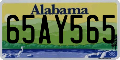 AL license plate 65AY565