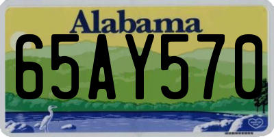 AL license plate 65AY570