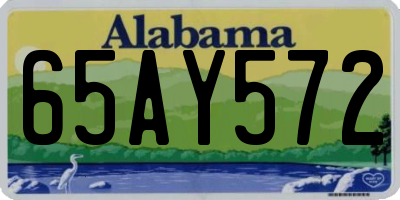 AL license plate 65AY572