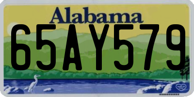 AL license plate 65AY579