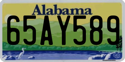 AL license plate 65AY589