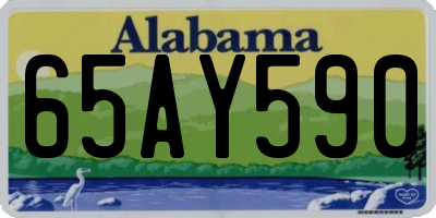 AL license plate 65AY590