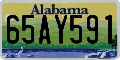 AL license plate 65AY591