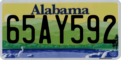 AL license plate 65AY592