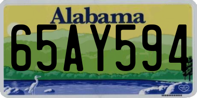 AL license plate 65AY594