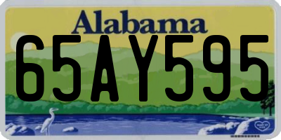 AL license plate 65AY595
