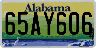 AL license plate 65AY606