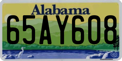 AL license plate 65AY608