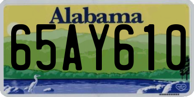 AL license plate 65AY610