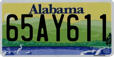 AL license plate 65AY611