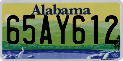 AL license plate 65AY612