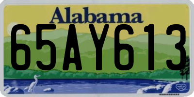 AL license plate 65AY613