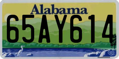 AL license plate 65AY614
