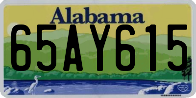 AL license plate 65AY615