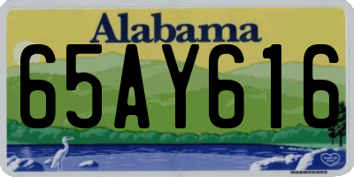 AL license plate 65AY616