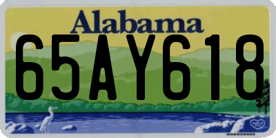 AL license plate 65AY618