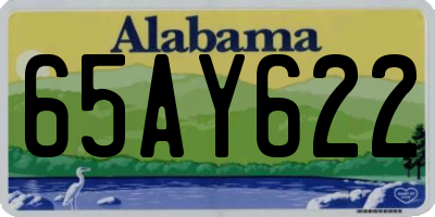 AL license plate 65AY622