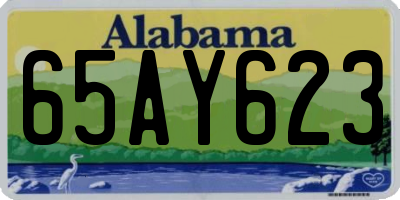 AL license plate 65AY623