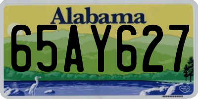 AL license plate 65AY627